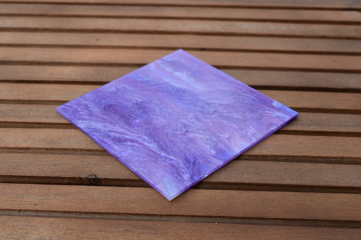 3mm AH-044 Lavender purple shimmery marble & holographic glitter
