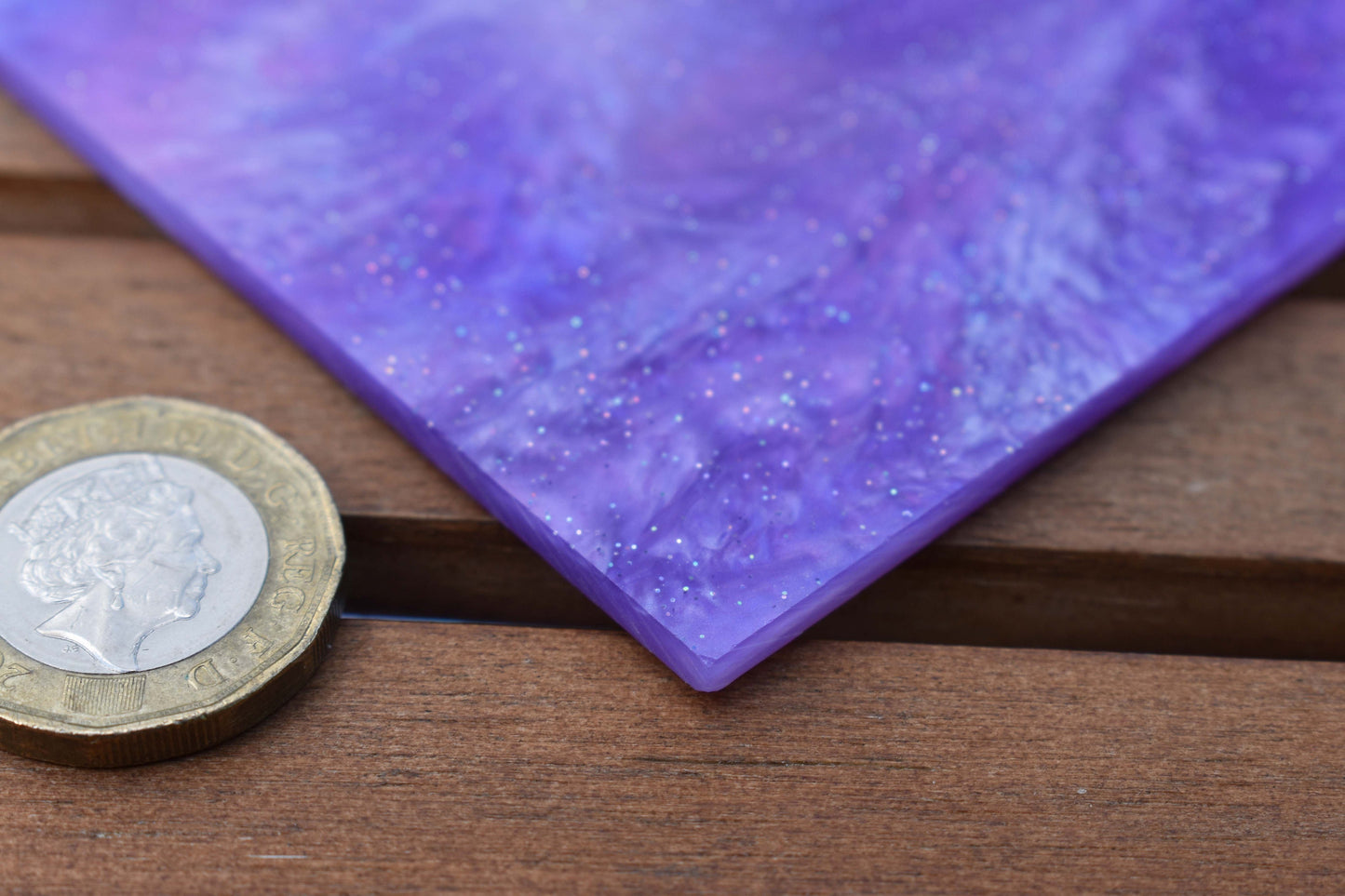 3mm AH-044 Lavender purple shimmery marble & holographic glitter