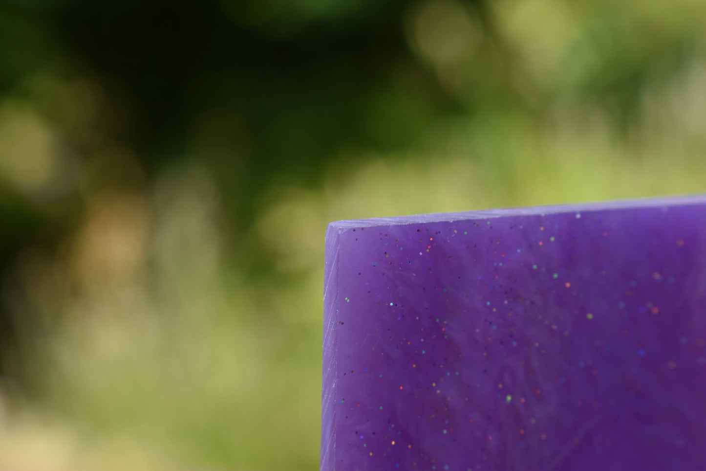 3mm AH-044 Lavender purple shimmery marble & holographic glitter