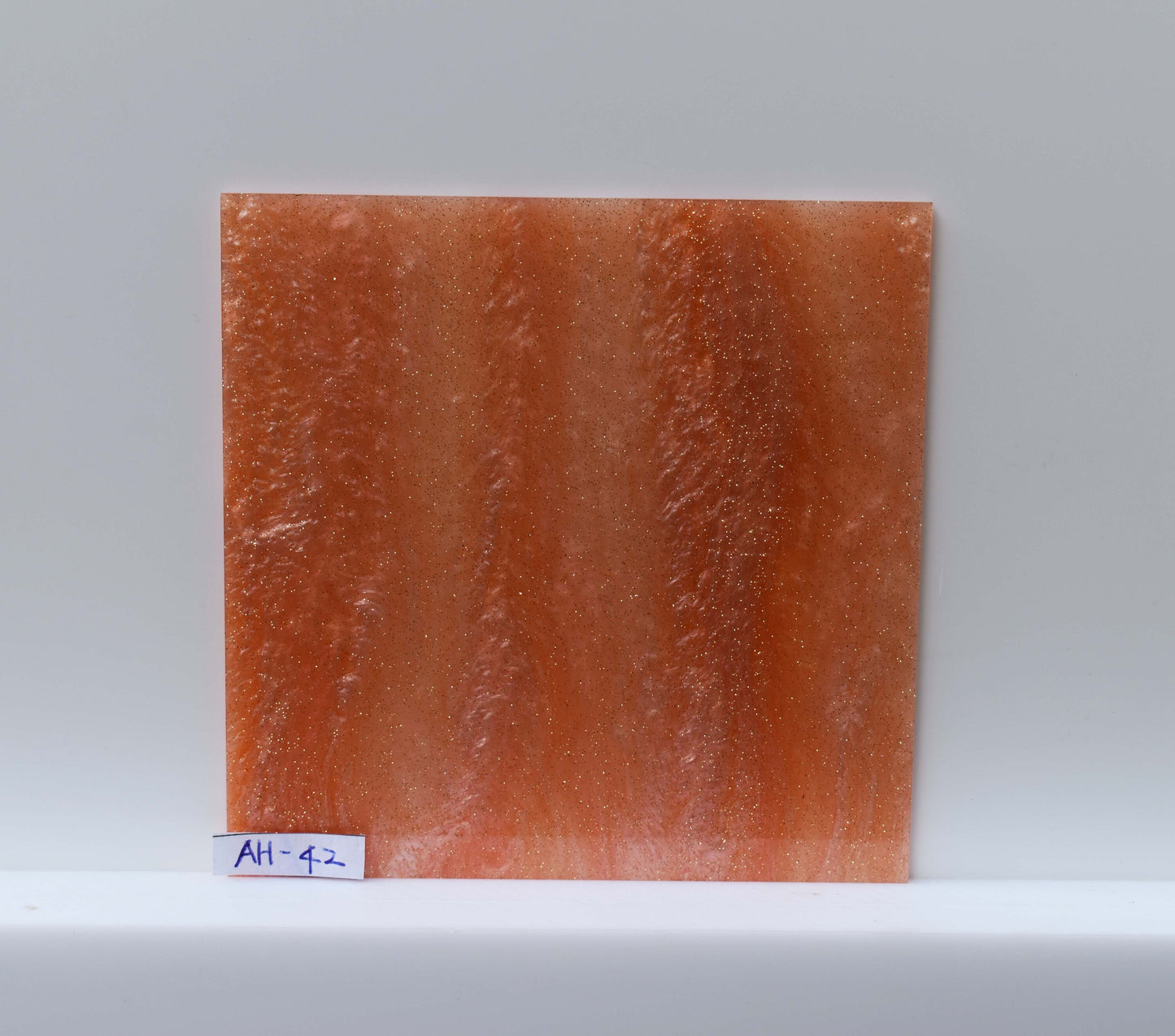 3mm AH-042 Orange shimmery marble & gold LG glitter